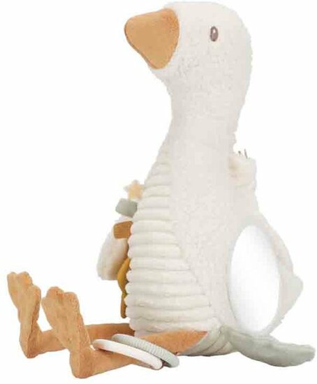 Little Dutch Newborn Naturals Activiteitenknuffel Little Goose
