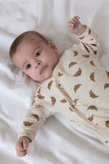 Feetje Geschenkset 1-delig Pak + Muts  Croissant - Offwhite Melange