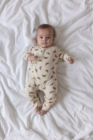 Feetje Geschenkset 1-delig Pak + Muts  Croissant - Offwhite Melange