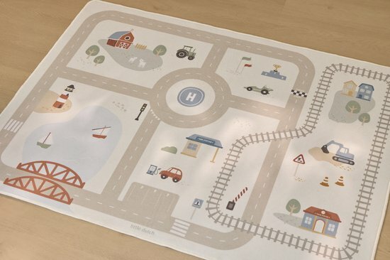 Little Dutch Autospeelkleed - Maat (bxl): 140 cm x 100 cm