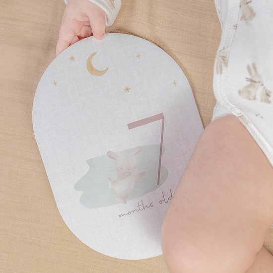 Little Dutch Mijlpaal kaarten 'Mijn eerste jaar' Baby bunny FSC