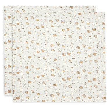Jollein Hydrofiele Doek Large 115x115cm Miffy Family Farm -  2 Pack