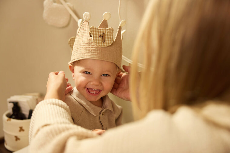 Jollein Verjaardagskroon Cijfers - Teddy Bear