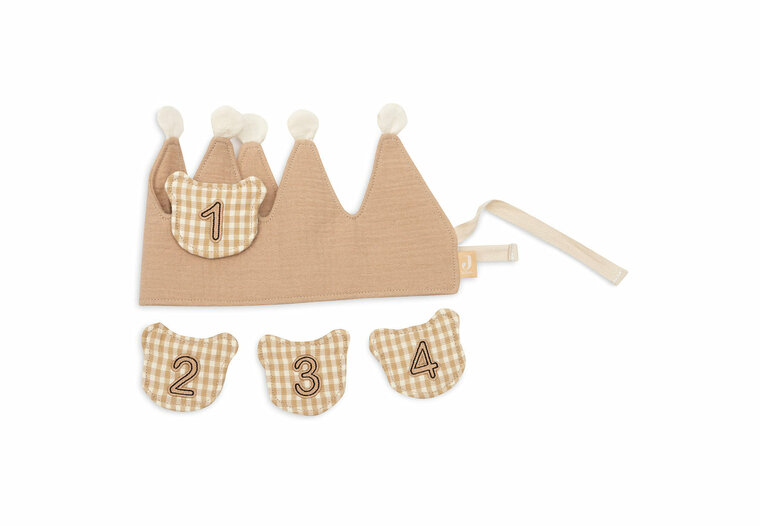 Jollein Verjaardagskroon Cijfers - Teddy Bear