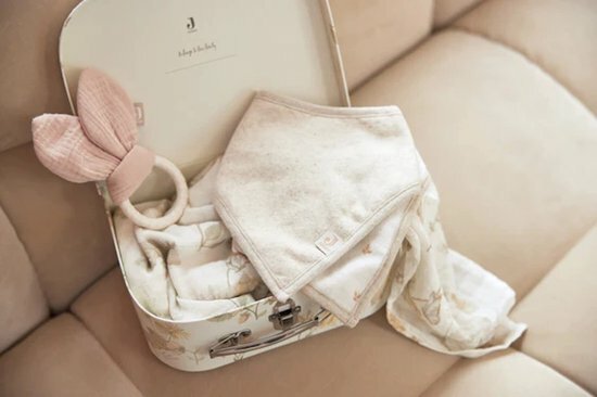 Jollein Bijtring Siliconen Bunny Ears - Wild Rose