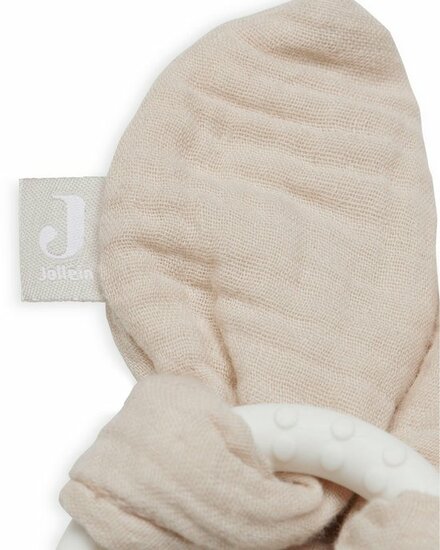 Jollein Bijtring Siliconen Bunny Ears - Nougat