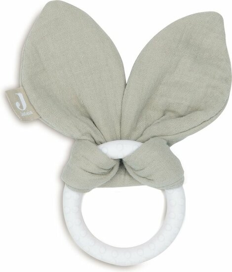Jollein Bijtring Siliconen Bunny Ears - Olive Green