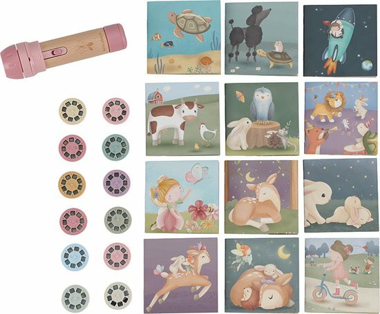 Little Dutch verhalen projector zaklamp Fairy - Roze