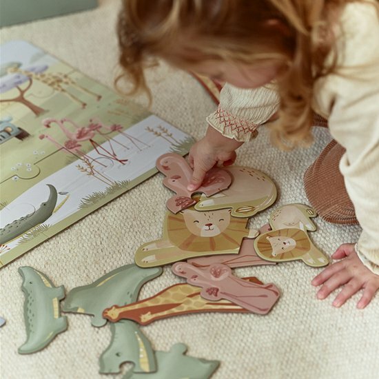 Little Dutch 6 Puzzels FSC - Safari Friends