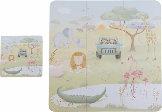 Little Dutch 6 Puzzels FSC - Safari Friends